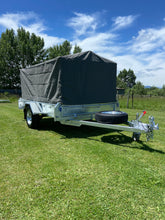 Load image into Gallery viewer, 9x5 Braked CAGED- CANVAS COVER- TRAILER 1.6 GVM