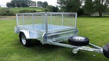 Load image into Gallery viewer, 8x5 Single Axle Tilt 600mm Caged Trailer - GIVE US A CALL
