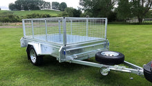 Load image into Gallery viewer, 8x5 Single Axle Tilt 600mm Caged Trailer - GIVE US A CALL