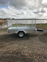 Load image into Gallery viewer, 8x5 Single Axle 900mm High Caged Tilt Trailer - GIVE US A CALL
