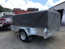 Load image into Gallery viewer, 8x5 Single Axle 600mm Caged Trailer with Road Cover - GIVE US A CALL