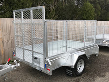 Load image into Gallery viewer, 8x5 Single Axle 900mm Cage High Ramped Tilt Trailer - GIVE US A CALL