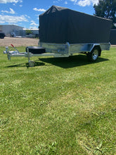 Load image into Gallery viewer, 9x5 Braked CAGED- CANVAS COVER- TRAILER 1.6 GVM
