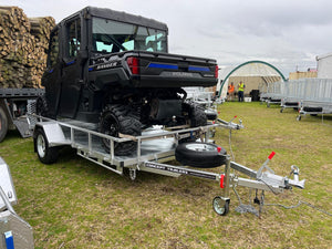 12x6 ATV TRAILER-TILT- BRAKED- 1.6T GVM