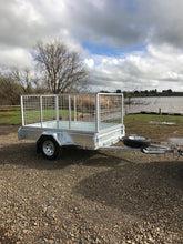 Load image into Gallery viewer, 8x5 Single Axle 900mm High Caged Tilt Trailer - GIVE US A CALL
