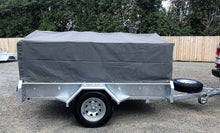 Load image into Gallery viewer, 8x5 Single Axle 600mm Caged Trailer with Road Cover - GIVE US A CALL
