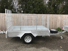 Load image into Gallery viewer, 8x5 Single Axle 900mm Cage High Ramped Tilt Trailer - GIVE US A CALL
