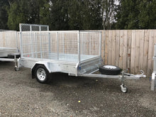 Load image into Gallery viewer, 8x5 Single Axle 900mm Cage High Ramped Tilt Trailer - GIVE US A CALL
